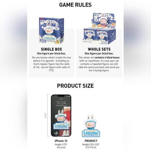 POP MART LABUBU Wacky Mart Series – Fridge Magnet Blind Box, New & Sealed - Picture 2 of 8